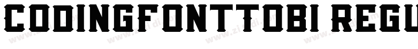 CodingFontTobi Regul字体转换